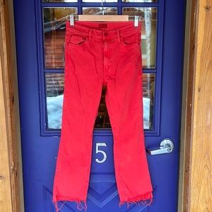 Size 27 mother jeans New Years red